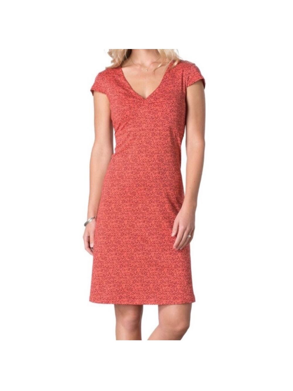 Toad & Co. Women’s Rosemarie Printed Tencel Blend Dress Small Pink